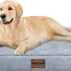 Large Dog Bed Orthopedic Washable: Beds Bolster XL Bed Large Big Dogs Memory Foam Couch Sofa Waterproof with Removable Cover