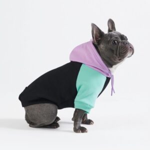 Spark Paws Dog Hoodie – Premium Dog Sweater for Small, Medium, and Large Dogs | Warm Outfits for French Bulldogs, Pitbull, Puppy, Winter Jacket Alternative – Cyber Punk – 2XL