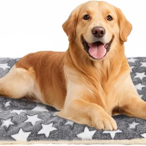 Dog Bed mat Pet mat Dog Box mat Machine Washable Grey (33x23x1.5in)