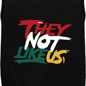 Comfortable Polyester-Cotton Dog Shirt –with ‘They NOT Like US’, Perfect for Small & Medium Dogs, Soft & Stylish Pet Apparel for Everyday Wear. Black M