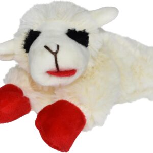 Multipet Lamb Chop Dog Plush Toy – Squeaky Toy for All Dogs – Extra Soft Plush – Stuffed Animal Dog Toy for Cuddling & Playing – Cute Pet Toy (6″, Cream)