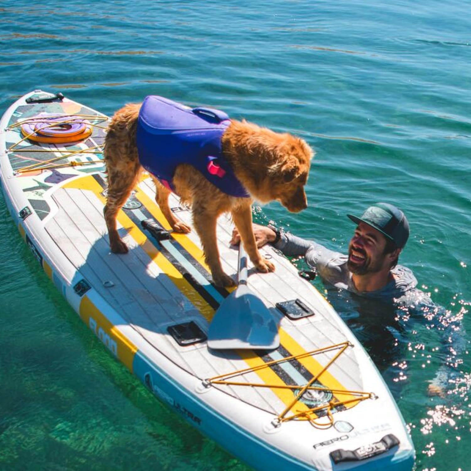 Ruffwear, Float Coat Dog Life Jacket, Premium Buoyancy Swim Vest with Lift Handle, Secure Fit & Reflective Trim, Adjustable Flotation for Swimming, Boating, & Outdoor Adventures, Deep Blue, Large - Image 10