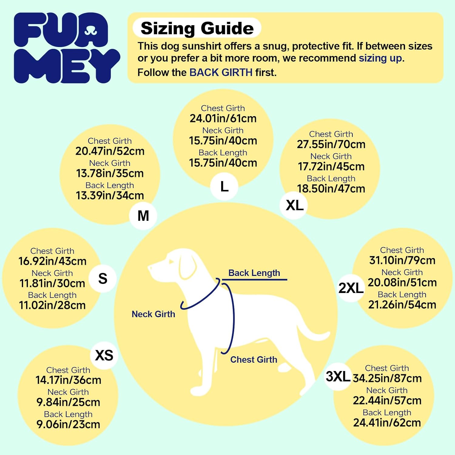 FUAMEY UPF 50+ Dog Sun Protection Full-Body Shirt for Small Dogs, Puppy Cooling Jumpsuit with Quick-Dry Stretchable Fabric, Outdoor Pet Dirt-Resistant Shedding Control Onesie for Summer, Green, XS - Image 2