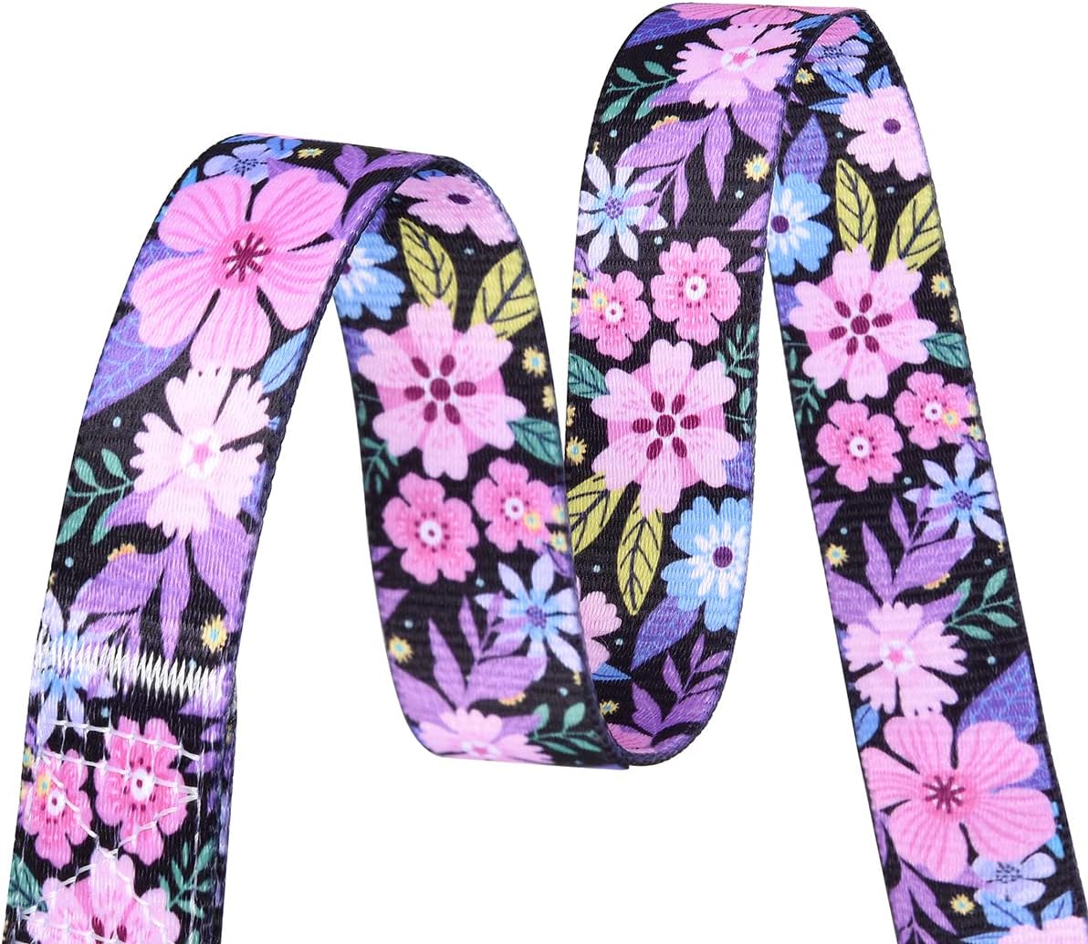 Mihqy Dog Collar with Bohemia Floral Tribal Geometric Patterns - Soft Ethnic Style Collar Adjustable for Small Medium Large Dogs(Floral Pink,M) - Image 5