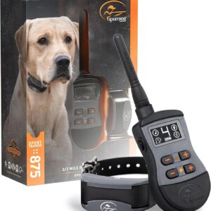 SportDOG SportTrainer Remote Trainer – Reliable Off-Leash Control – OLED Screen – Waterproof Dog Training Collar – Rechargeable E-Collar – 1/2 Mile-Range – Black