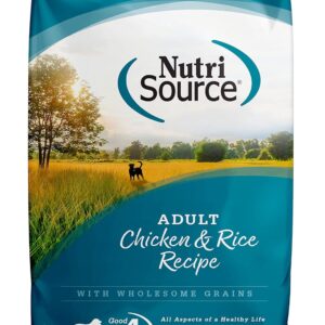 NutriSource Adult Dry Dog Food, Chicken and Rice, 4LB