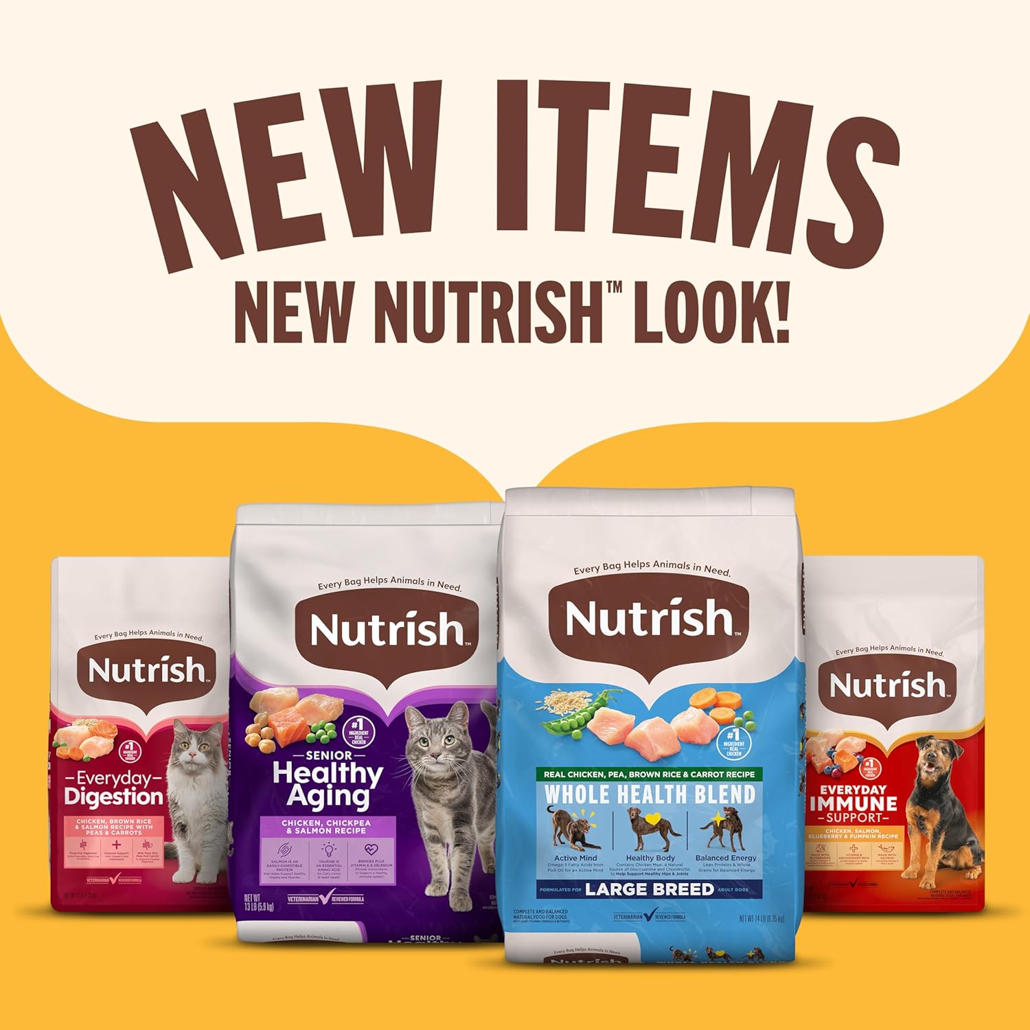 Nutrish Real Beef, Pea & Brown Rice Recipe Whole Health Blend Dry Dog Food, 28 lb. Bag, Packaging May Vary (Rachael Ray) - Image 9