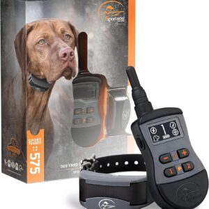 SportDOG Brand SportTrainer 575 Remote Trainer – Bright, Easy to Read OLED Screen – 500 Yard Range – Waterproof, Rechargeable Dog Training Collar with Tone, Vibration, and Static, Black