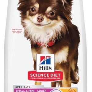 Hill’s Science Diet Adult Sensitive Stomach & Skin Small & Mini Dry Dog Food, Chicken, 4 lb. Bag (Updated Formula)