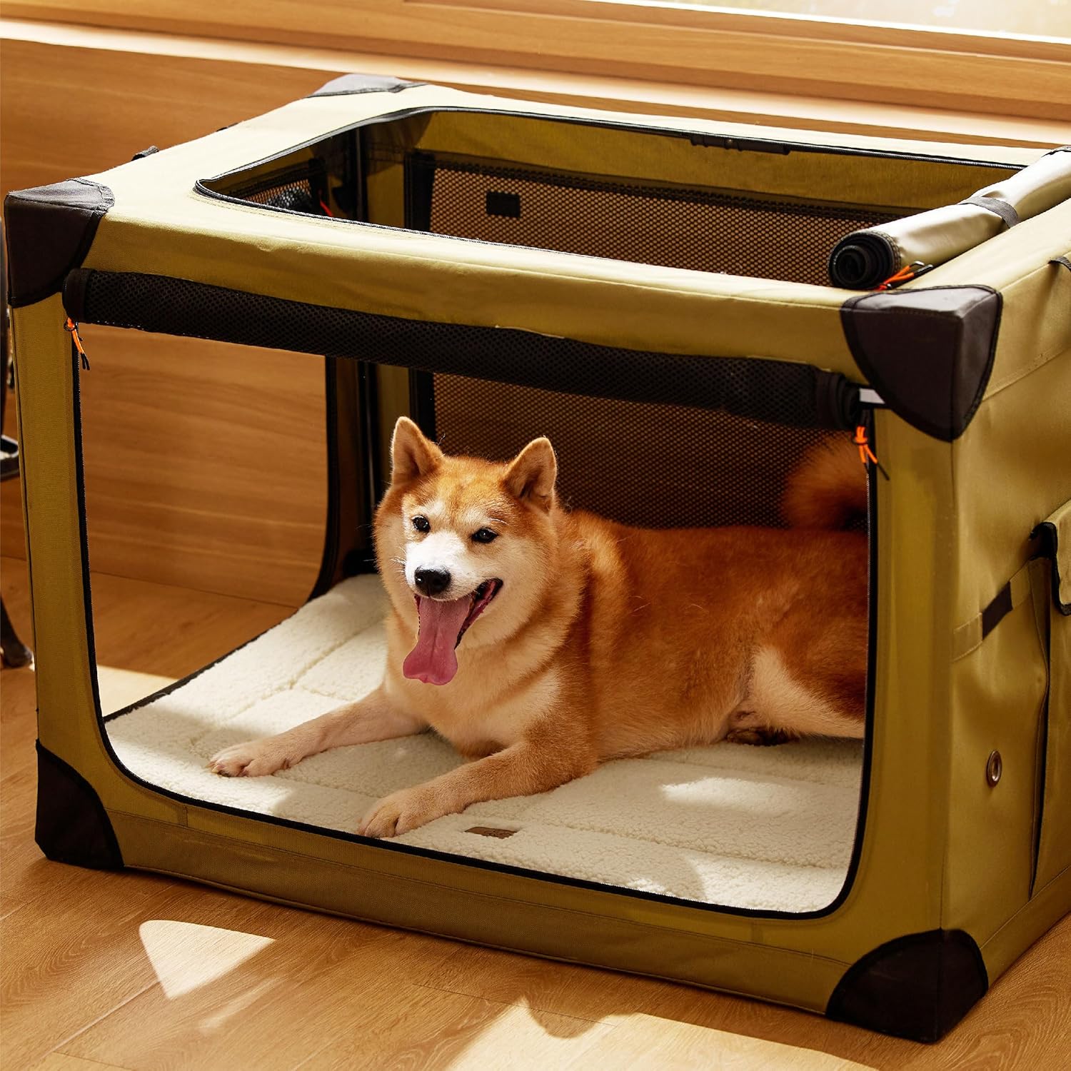 Bedsure Washable Dog Crate Bed for Large Dogs, Reversible Foam Floor Pet Mat, Versatile Lightweight Pet Crate Pad for Cages - Image 7